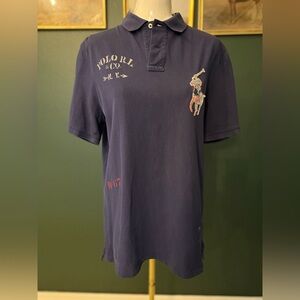 Ralph Lauren Blue Polo with Signature Embroidery / Classic Fit